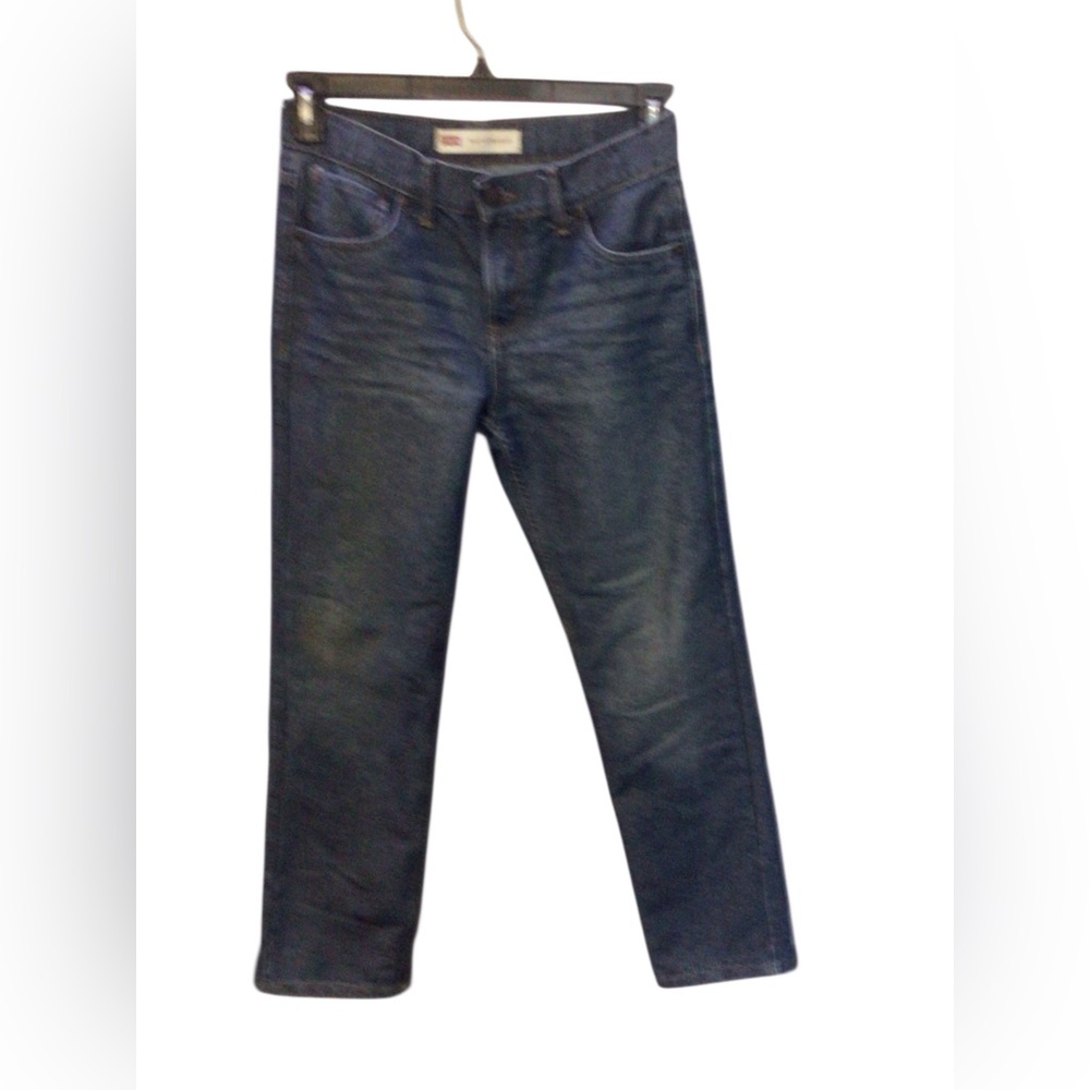 EUC.....Levi's 514 Dark Indigo Boys Jeans
